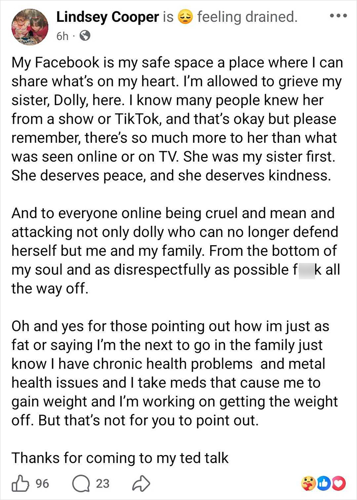 After ‘My 600-Lb. Life’ Star Dolly Martinez Passes Away At 30, Sister Forced To Respond To Criticism