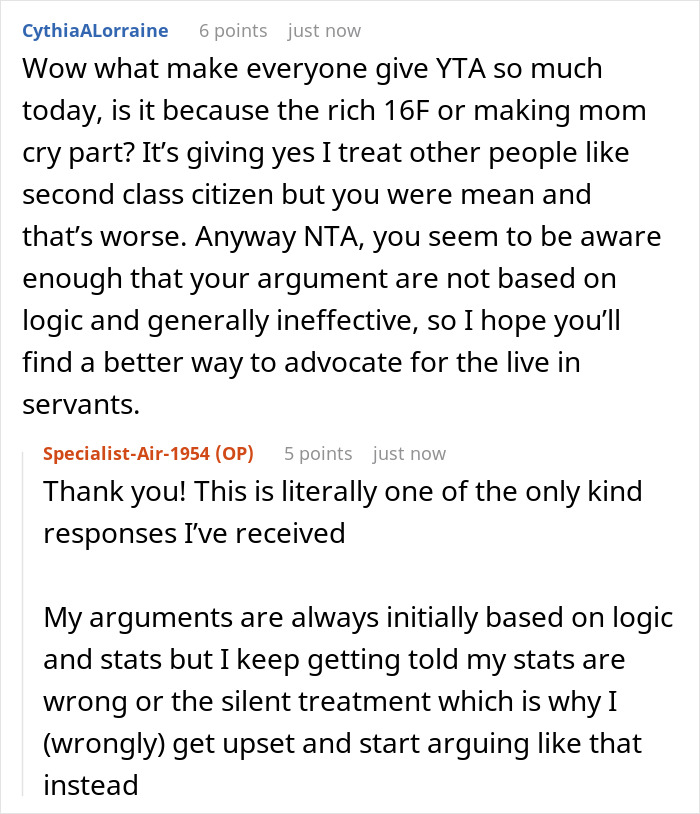 Wealthy Mom Sees House Help As Family Yet Makes Them Stay In Shed, Teen Calls Her Out For Hypocrisy