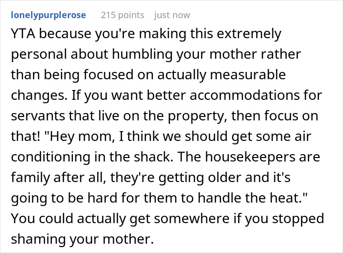 Wealthy Mom Sees House Help As Family Yet Makes Them Stay In Shed, Teen Calls Her Out For Hypocrisy