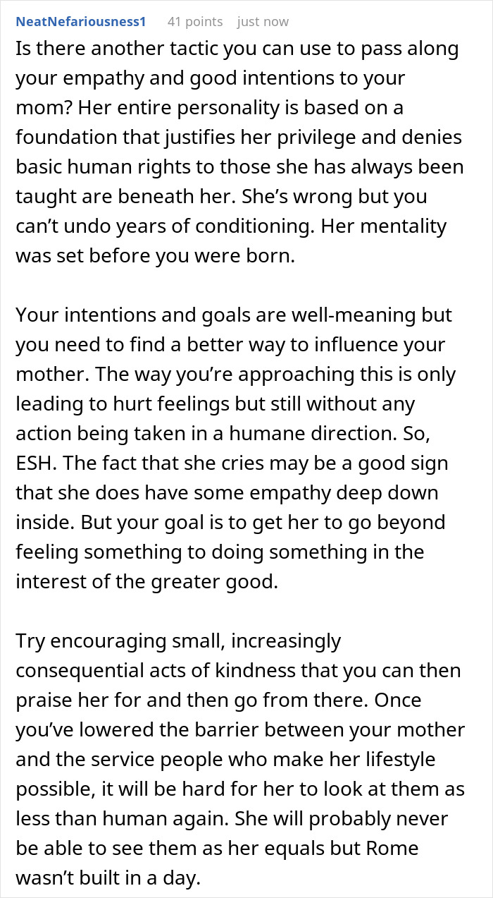 Wealthy Mom Sees House Help As Family Yet Makes Them Stay In Shed, Teen Calls Her Out For Hypocrisy