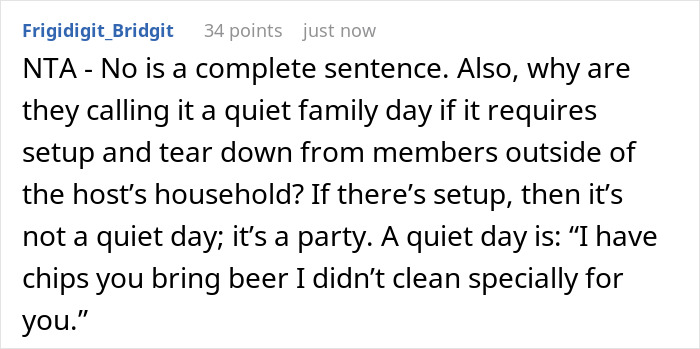 Lady Skips “Relaxed” Fam Event That Secretly Requires Her To Do All The Work, Fam Says She’s Selfish