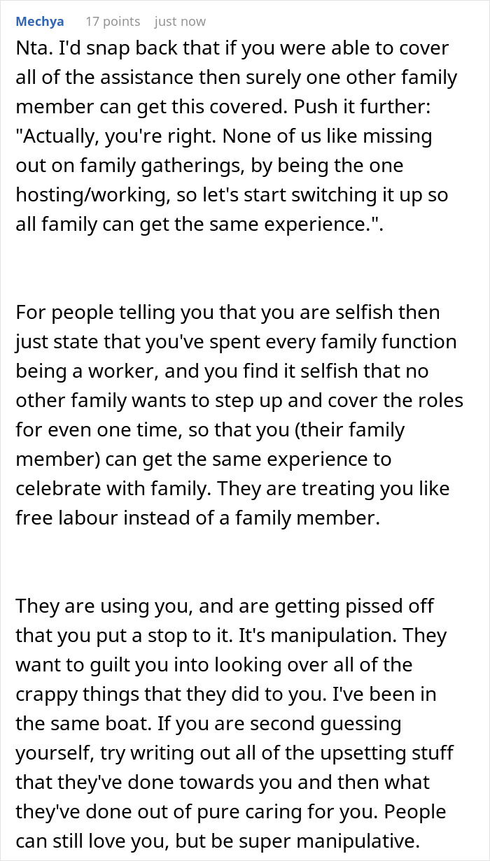 Lady Skips “Relaxed” Fam Event That Secretly Requires Her To Do All The Work, Fam Says She’s Selfish