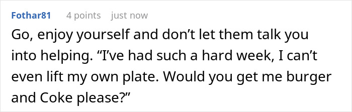 Lady Skips “Relaxed” Fam Event That Secretly Requires Her To Do All The Work, Fam Says She’s Selfish