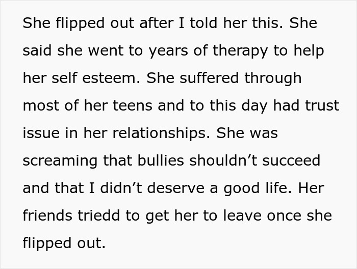 “Bullies Shouldn’t Succeed”: Woman Loses It After Learning Her School Bully Is The Owner Of A Shop “Bullies Shouldn’t Succeed”: Woman Loses It After Learning Her School Bully Is The Owner Of A Shop