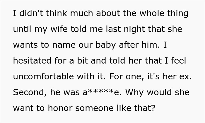 Woman Wants Unborn Son Named After Late Ex Who Mistreated Her, Drama Ensues