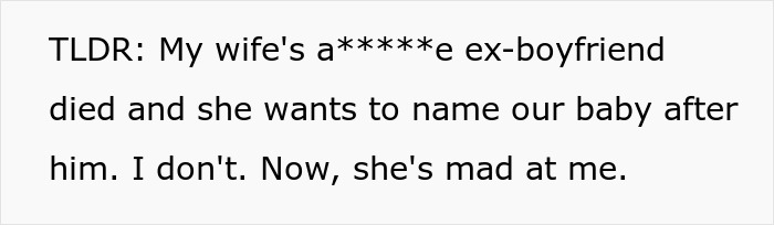 Woman Wants Unborn Son Named After Late Ex Who Mistreated Her, Drama Ensues