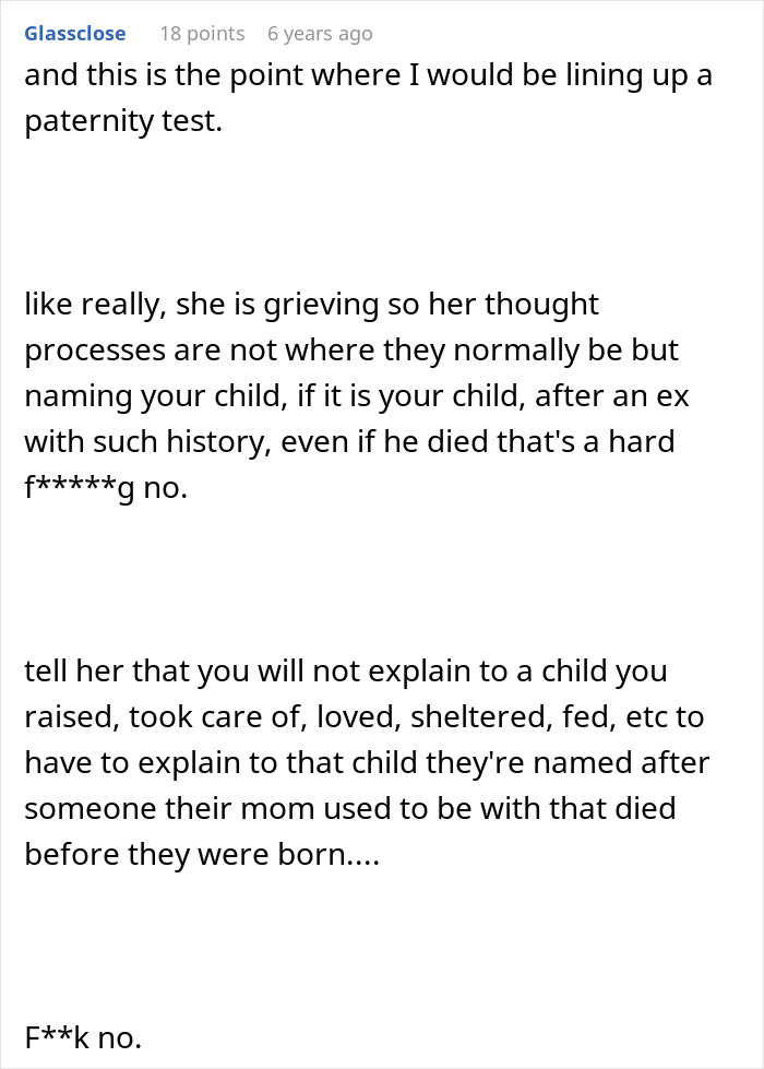 Woman Wants Unborn Son Named After Late Ex Who Mistreated Her, Drama Ensues