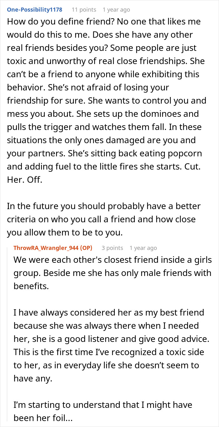 &ldquo;I Want To Destroy Your Relationship&rdquo;: Woman Sabotages BFF For Fun, Says She Should Be Grateful
