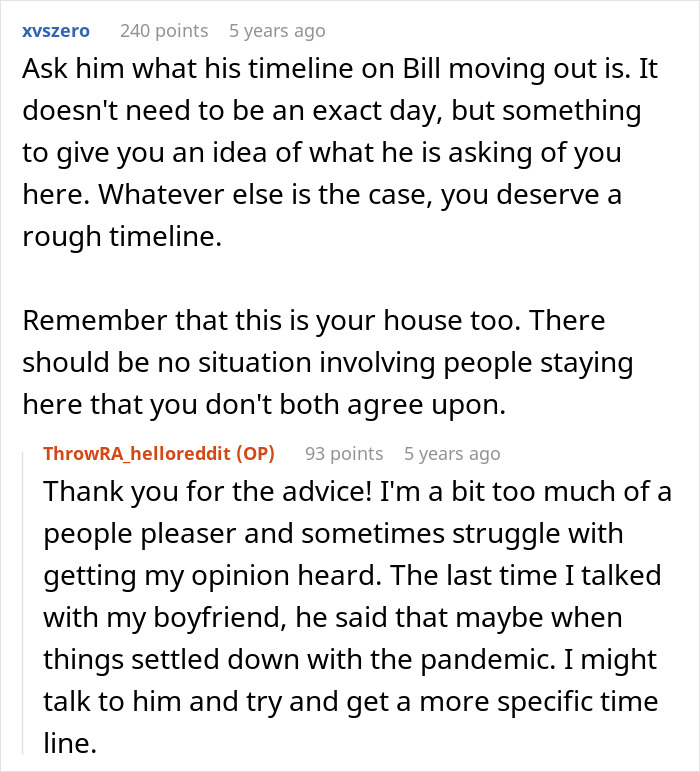 Woman Upset BF’s Friend Won’t Move Out After Finding A Job, Learns The Truth About Their Relationship Woman Upset BF’s Friend Won’t Move Out After Finding A Job, Learns The Truth About Their Relationship