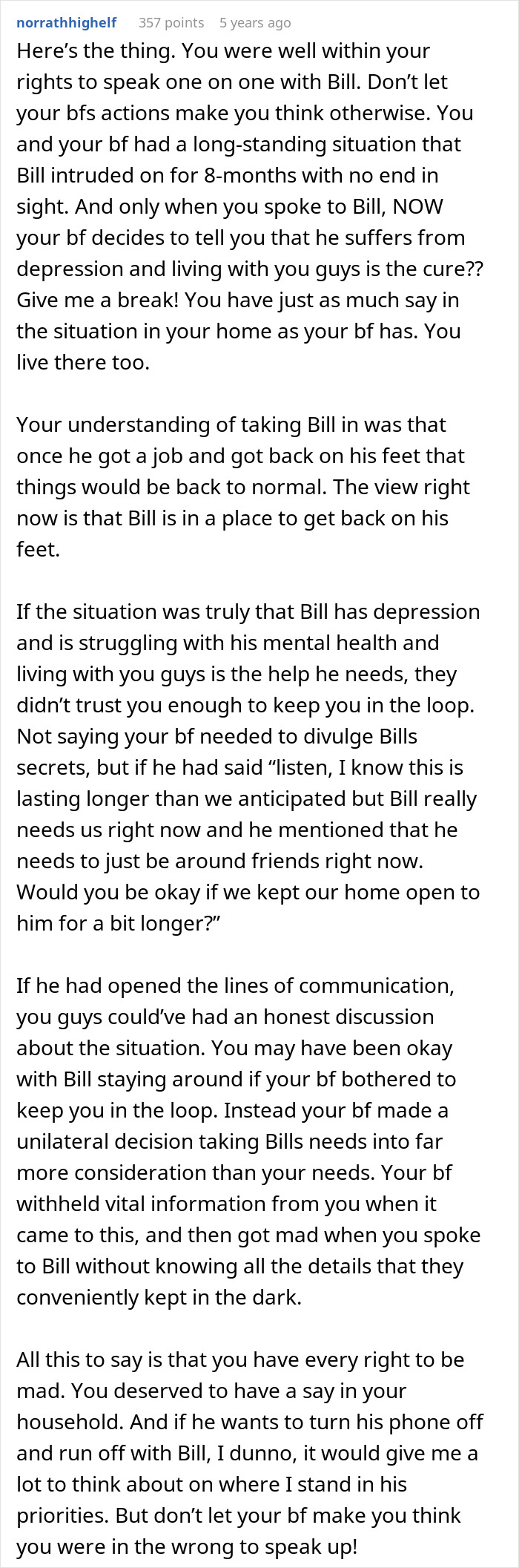 Woman Upset BF’s Friend Won’t Move Out After Finding A Job, Learns The Truth About Their Relationship Woman Upset BF’s Friend Won’t Move Out After Finding A Job, Learns The Truth About Their Relationship