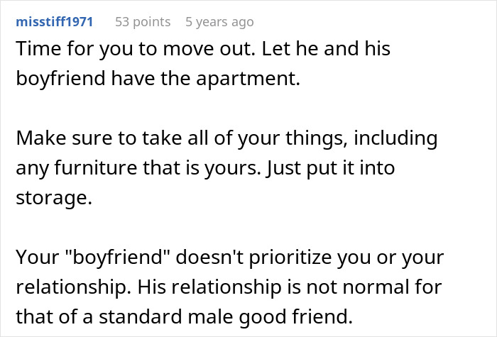 Woman Upset BF’s Friend Won’t Move Out After Finding A Job, Learns The Truth About Their Relationship Woman Upset BF’s Friend Won’t Move Out After Finding A Job, Learns The Truth About Their Relationship
