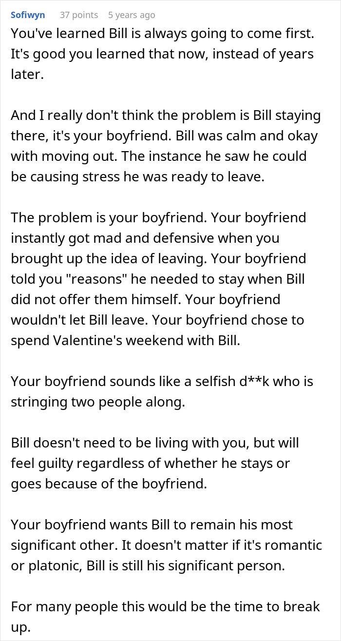 Woman Upset BF’s Friend Won’t Move Out After Finding A Job, Learns The Truth About Their Relationship Woman Upset BF’s Friend Won’t Move Out After Finding A Job, Learns The Truth About Their Relationship