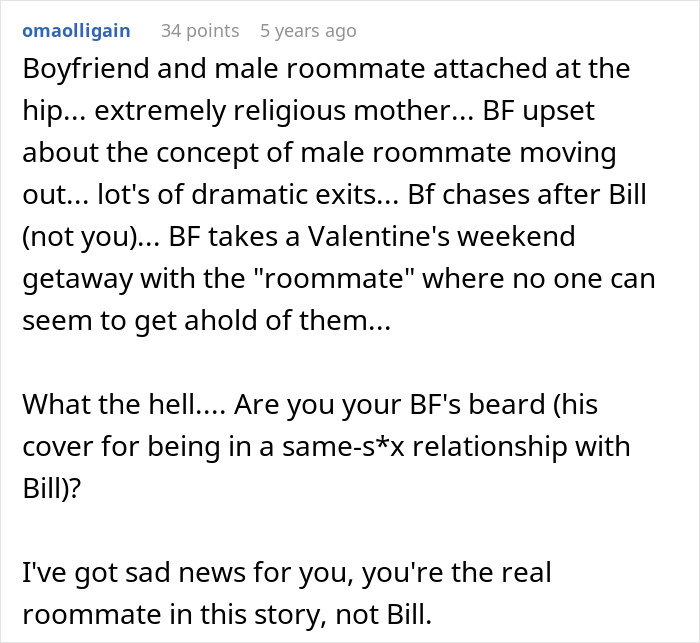Woman Upset BF’s Friend Won’t Move Out After Finding A Job, Learns The Truth About Their Relationship Woman Upset BF’s Friend Won’t Move Out After Finding A Job, Learns The Truth About Their Relationship