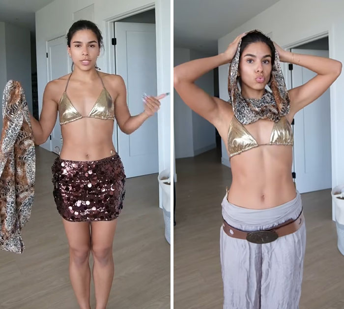 Influencer Spirals Out In Viral Video As She Tries On Stylist’s Bizarre Coachella Outfits Influencer Spirals Out In Viral Video As She Tries On Stylist’s Bizarre Coachella Outfits