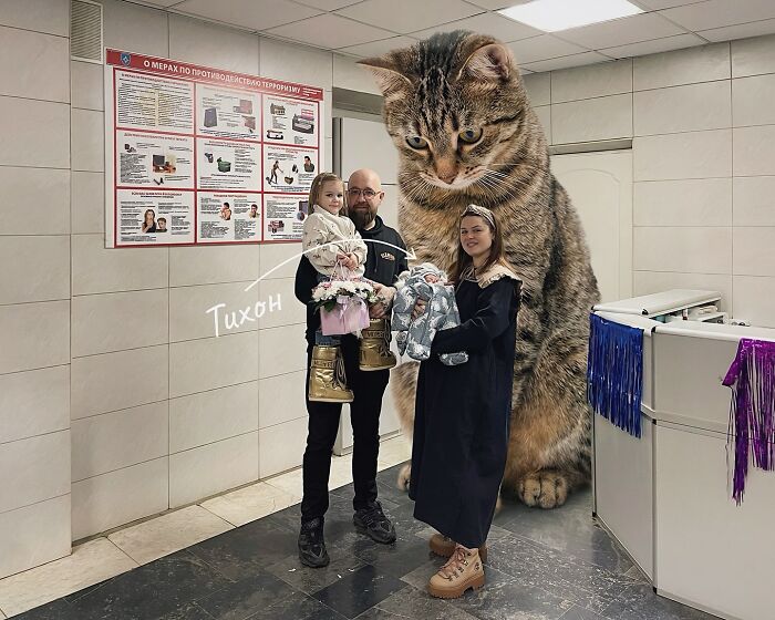 This Artist Reimagines A World Inhabited By Giant Cats (26 New Pics)