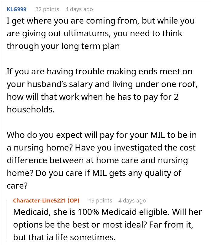 Woman Threatens Divorce If Husband Financially Contributes To His Mother’s Care: “Told Him That Is Nuts” Woman Threatens Divorce If Husband Financially Contributes To His Mother’s Care: “Told Him That Is Nuts”