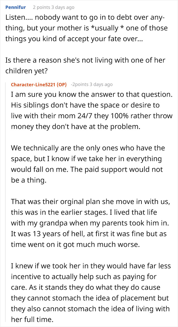 Woman Threatens Divorce If Husband Financially Contributes To His Mother’s Care: “Told Him That Is Nuts” Woman Threatens Divorce If Husband Financially Contributes To His Mother’s Care: “Told Him That Is Nuts”