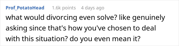 Woman Threatens Divorce If Husband Financially Contributes To His Mother’s Care: “Told Him That Is Nuts” Woman Threatens Divorce If Husband Financially Contributes To His Mother’s Care: “Told Him That Is Nuts”