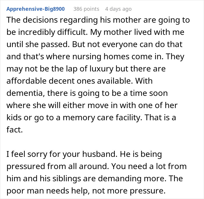 Woman Threatens Divorce If Husband Financially Contributes To His Mother’s Care: “Told Him That Is Nuts” Woman Threatens Divorce If Husband Financially Contributes To His Mother’s Care: “Told Him That Is Nuts”