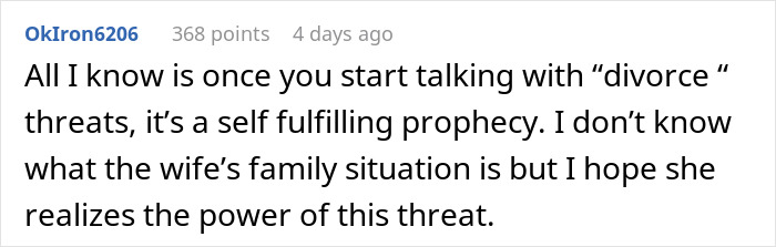 Woman Threatens Divorce If Husband Financially Contributes To His Mother’s Care: “Told Him That Is Nuts” Woman Threatens Divorce If Husband Financially Contributes To His Mother’s Care: “Told Him That Is Nuts”