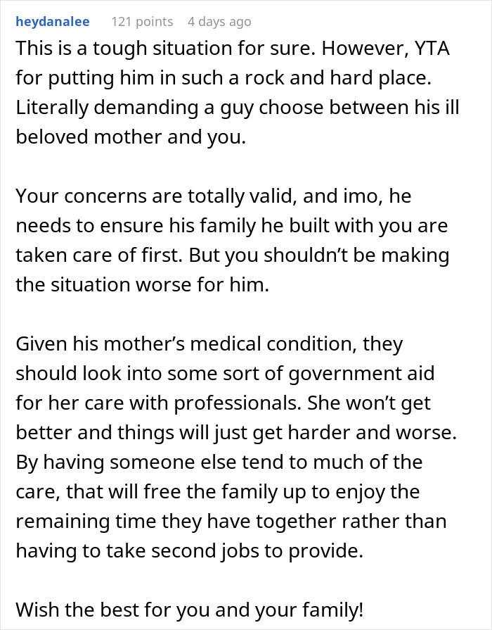 Woman Threatens Divorce If Husband Financially Contributes To His Mother’s Care: “Told Him That Is Nuts” Woman Threatens Divorce If Husband Financially Contributes To His Mother’s Care: “Told Him That Is Nuts”