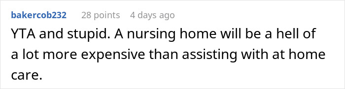 Woman Threatens Divorce If Husband Financially Contributes To His Mother’s Care: “Told Him That Is Nuts” Woman Threatens Divorce If Husband Financially Contributes To His Mother’s Care: “Told Him That Is Nuts”