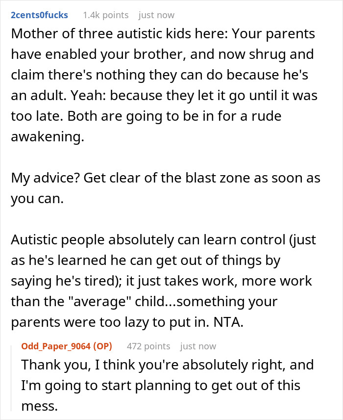 Guy Spends Years Driving Autistic Brother Everywhere, Hits His Limit When Gratitude Never Comes