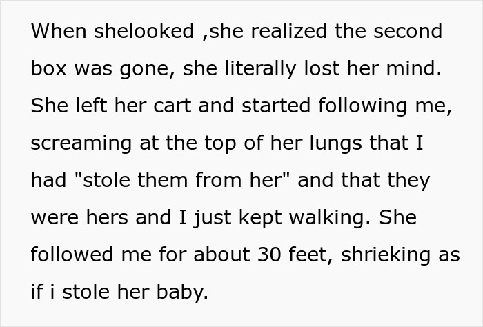Scalper Tries To Cuss Out Lady For Taking Her Bulk Items, Gets Banned From Store And Taken By Police