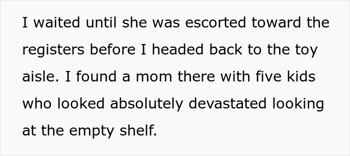 Scalper Tries To Cuss Out Lady For Taking Her Bulk Items, Gets Banned From Store And Taken By Police