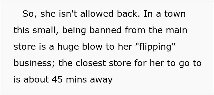 Scalper Tries To Cuss Out Lady For Taking Her Bulk Items, Gets Banned From Store And Taken By Police