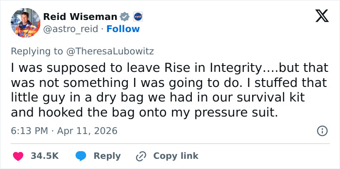 “Not Something I Was Going To Do”: Artemis II Commander Blatantly Breaks NASA Protocol With Bold Move “Not Something I Was Going To Do”: Artemis II Commander Blatantly Breaks NASA Protocol With Bold Move