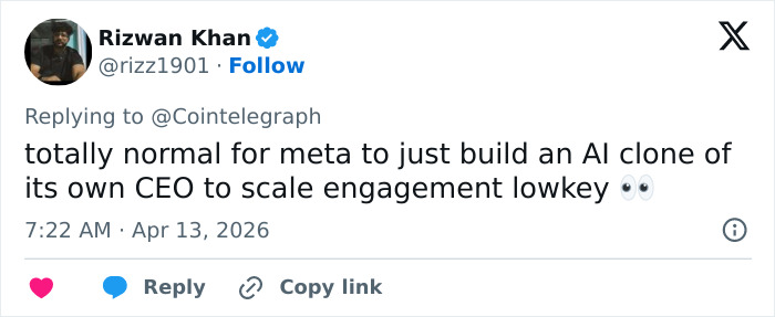 &ldquo;Like A Horror Movie&rdquo;: Meta Faces Backlash Over Plan To Create Photoreal AI Clone Of Mark Zuckerberg