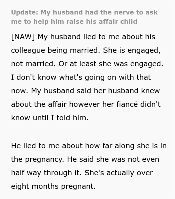Delusional Husband Thinks He Can Ask Wife To Raise His Affair Child And She’ll Agree Delusional Husband Thinks He Can Ask Wife To Raise His Affair Child And She’ll Agree