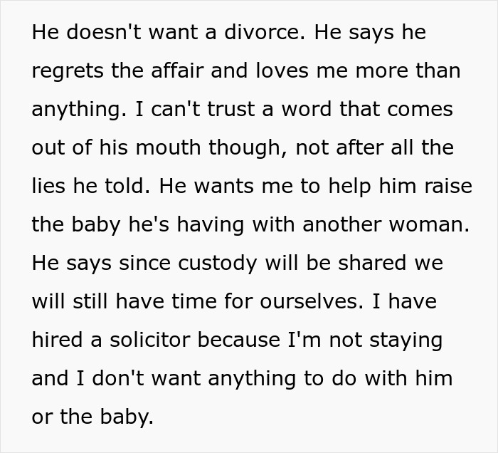 Delusional Husband Thinks He Can Ask Wife To Raise His Affair Child And She’ll Agree Delusional Husband Thinks He Can Ask Wife To Raise His Affair Child And She’ll Agree
