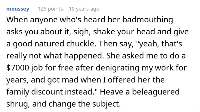 MIL Demands Free Painting From Woman She Constantly Made Fun Of: “It’s Not A Serious Job”