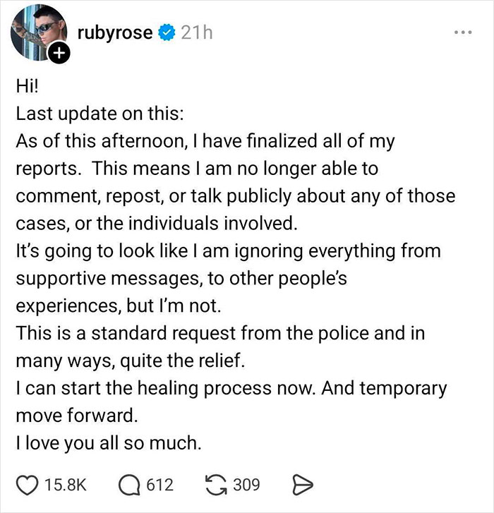 Police Give Update After Ruby Rose Reveals She&rsquo;s Officially Reported Bombshell Accusations Against Katy Perry