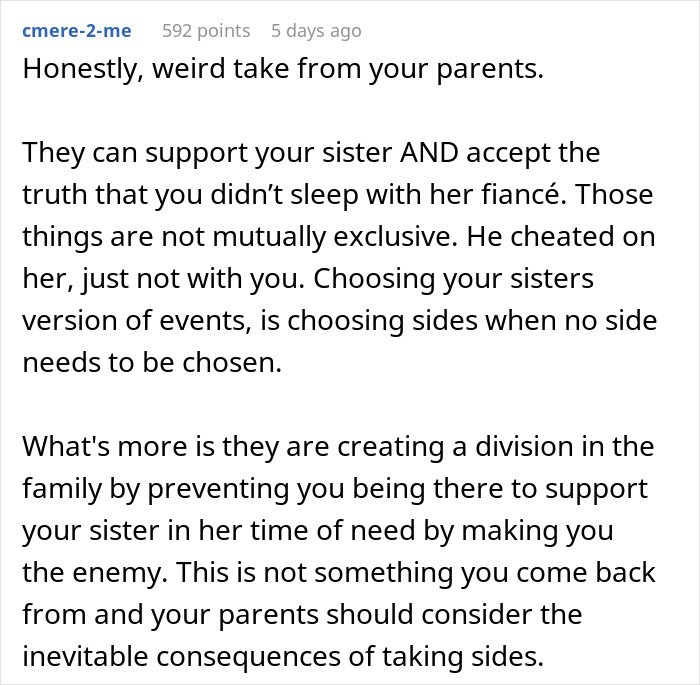 Woman Accused Of Sleeping With Sister&rsquo;s Fianc&eacute; Over A Coincidence, Can&rsquo;t Change Family&rsquo;s Mind