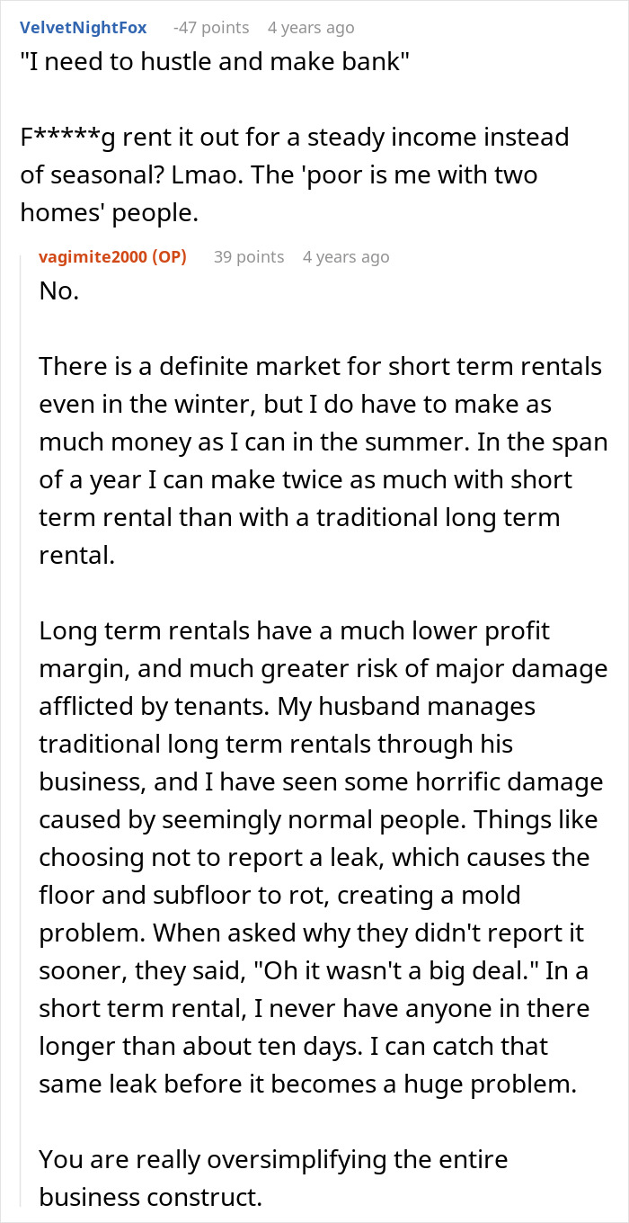 Entitled Sister Doesn&rsquo;t Get A Free Airbnb Stay During Peak Season, Then Demands $300 To &ldquo;House Sit&rdquo;