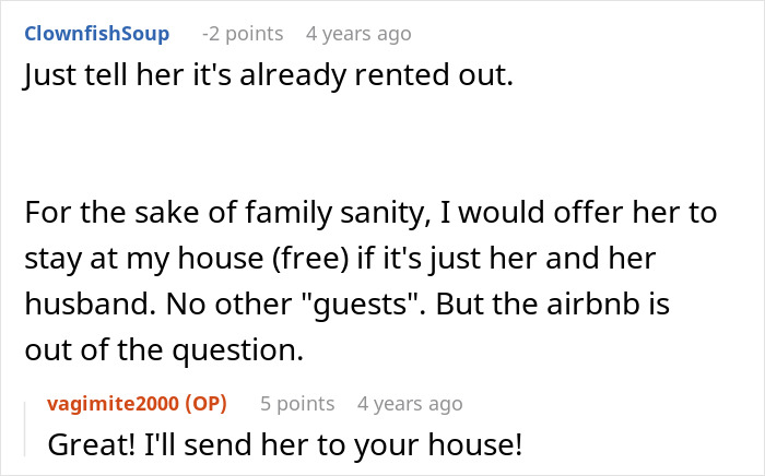 Entitled Sister Doesn&rsquo;t Get A Free Airbnb Stay During Peak Season, Then Demands $300 To &ldquo;House Sit&rdquo;