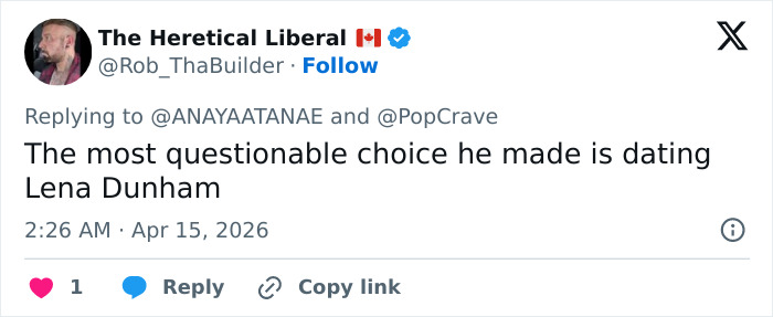 “Peak Main Character Syndrome”: Lena Dunham Blasted After Revealing Why She Cheated On Her Husband