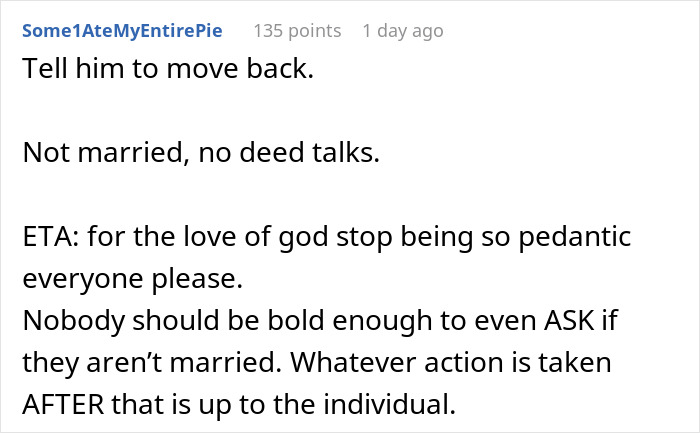 Woman Invests Life Savings Into Buying A House, BF Pays Rent But Expects Ownership