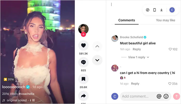 Coachella Guest Goes Viral As “Most Beautiful Girl Alive” After Turning Heads At Festival