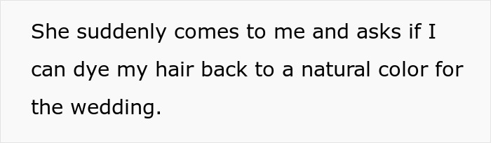 Man Of Honor Told To Change His Blue Hair For Wedding, Bride Uncovers Mom’s Meddling Just In Time