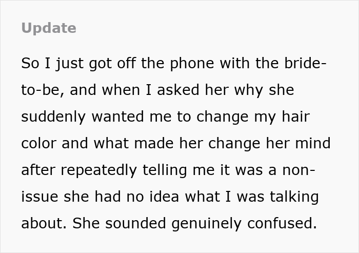 Man Of Honor Told To Change His Blue Hair For Wedding, Bride Uncovers Mom’s Meddling Just In Time