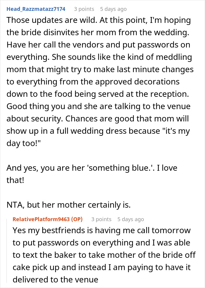 Man Of Honor Told To Change His Blue Hair For Wedding, Bride Uncovers Mom’s Meddling Just In Time