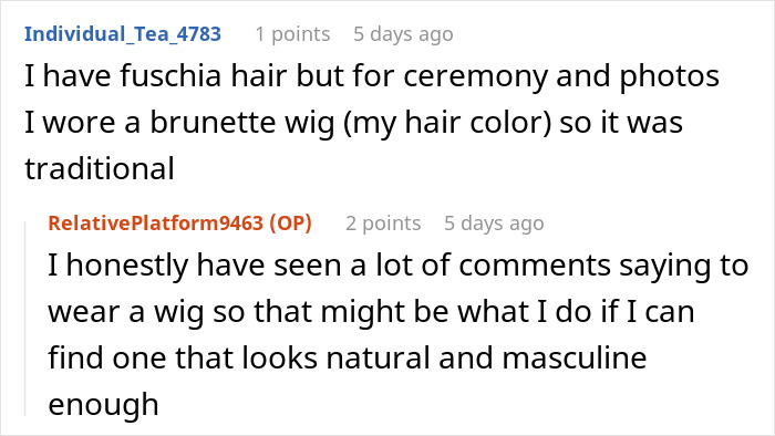 Man Of Honor Told To Change His Blue Hair For Wedding, Bride Uncovers Mom’s Meddling Just In Time