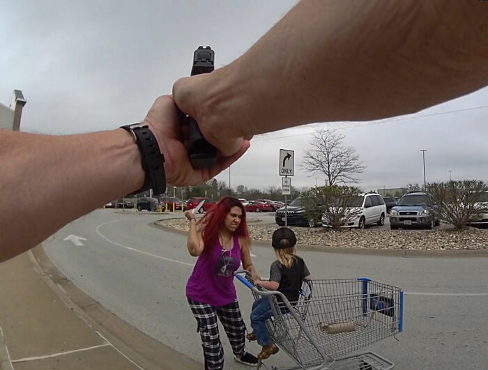 Police Fatally Take Down Woman Slashing At Toddler With A Knife After Kidnapping Him From Walmart