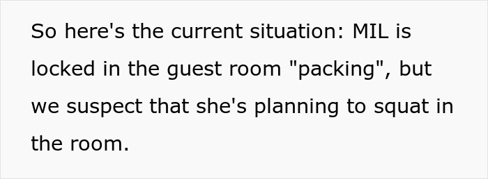 Toxic MIL Visits Daughter’s Home, Refuses To Leave, Claims Son-In-Law Owes Her Housing For Life Toxic MIL Visits Daughter’s Home, Refuses To Leave, Claims Son-In-Law Owes Her Housing For Life