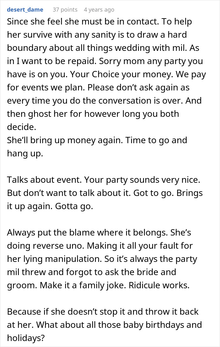 Toxic MIL Visits Daughter’s Home, Refuses To Leave, Claims Son-In-Law Owes Her Housing For Life Toxic MIL Visits Daughter’s Home, Refuses To Leave, Claims Son-In-Law Owes Her Housing For Life