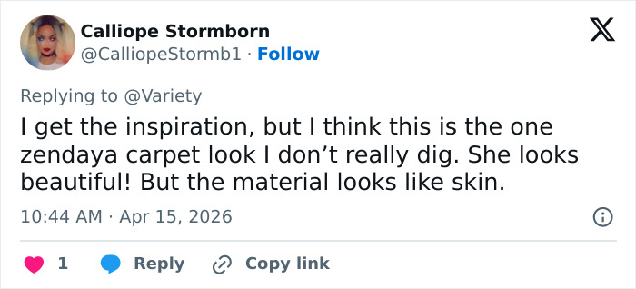 “Wearing Dried Human Skin”: Zendaya’s “Eerie” Look At CinemaCon Sparks Brutal Reactions Online “Wearing Dried Human Skin”: Zendaya’s “Eerie” Look At CinemaCon Sparks Brutal Reactions Online